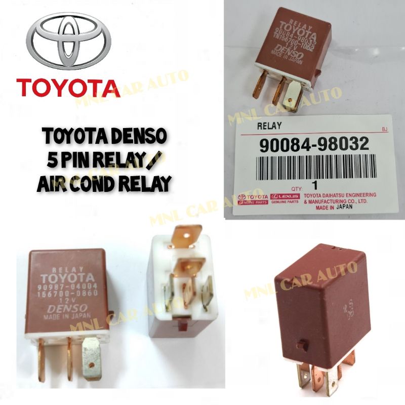 9008498032 TOYOTA DENSO 12V 5 PIN RELAY /AIR COND RELAY MADE IN JAPAN Shopee Malaysia
