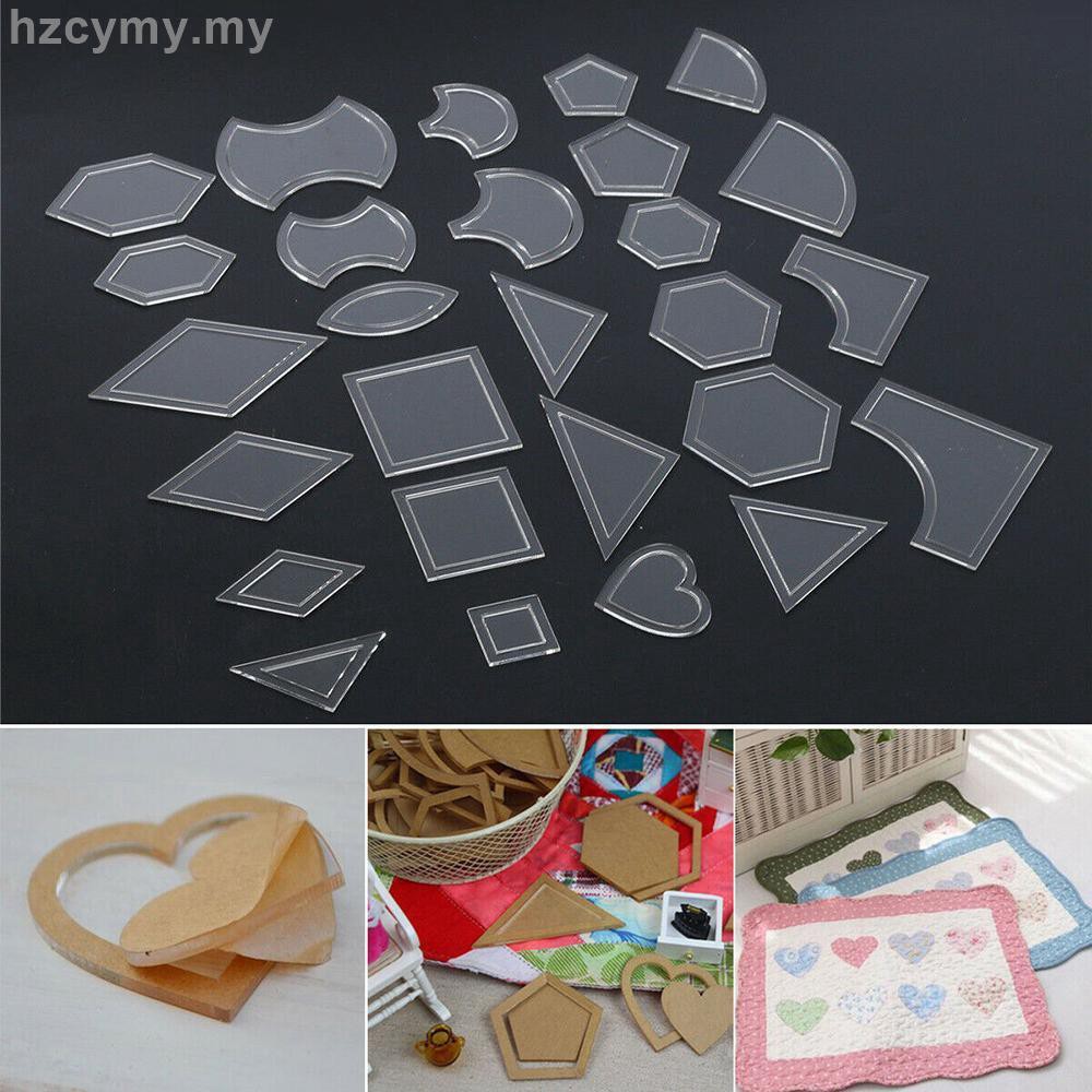 2pcs Creative Acrylic Quilt Quilting Template DIY Tools for Patchwork Craft