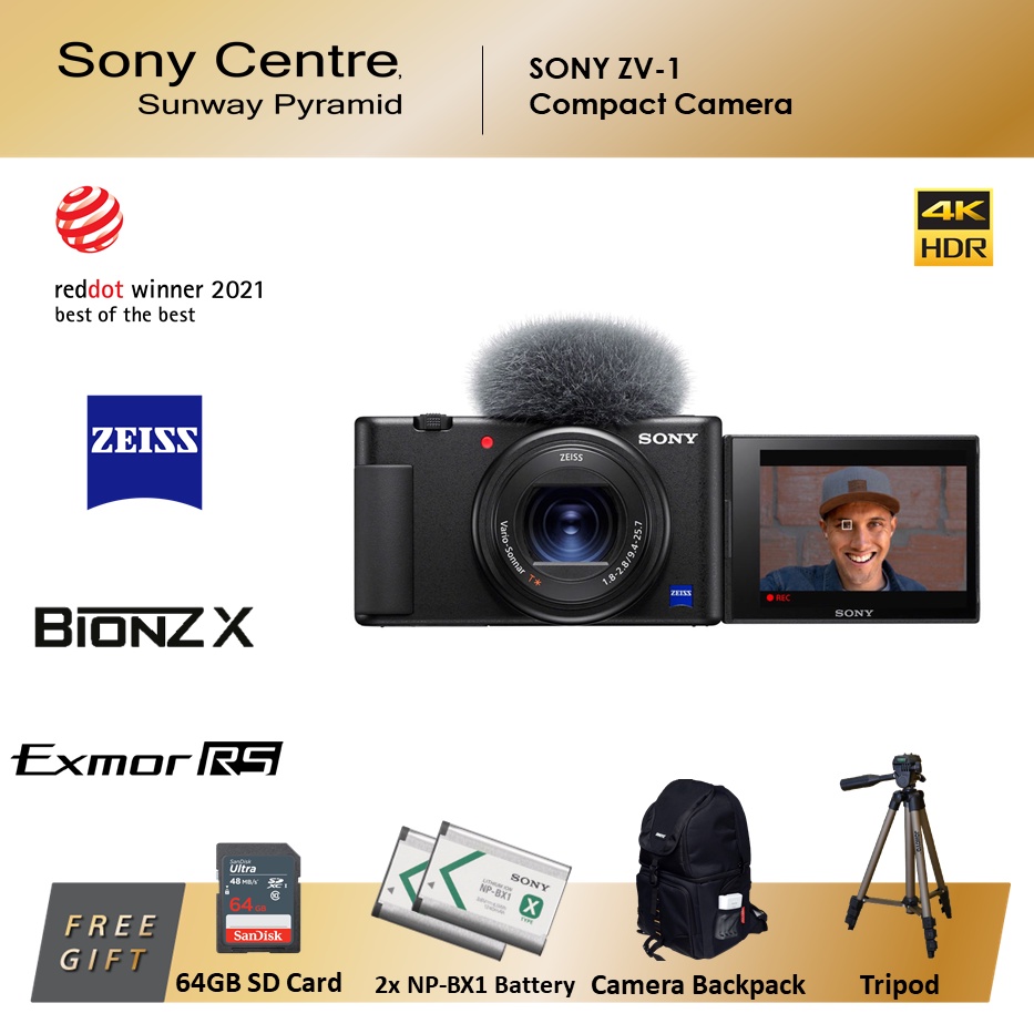 SONY Digital Camera ZV1 SONY ZV1 + FREE 64GB SD Card Shopee Malaysia