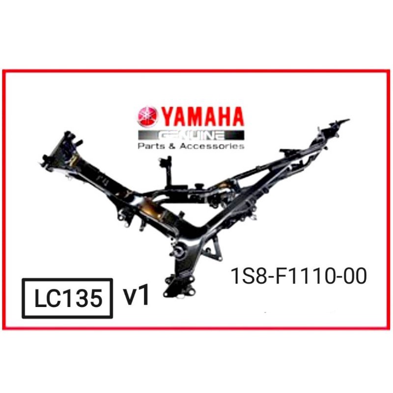 Body Frame Comp Yamaha LC135 V1 100 HLY Original Yamaha Rangka Chassis