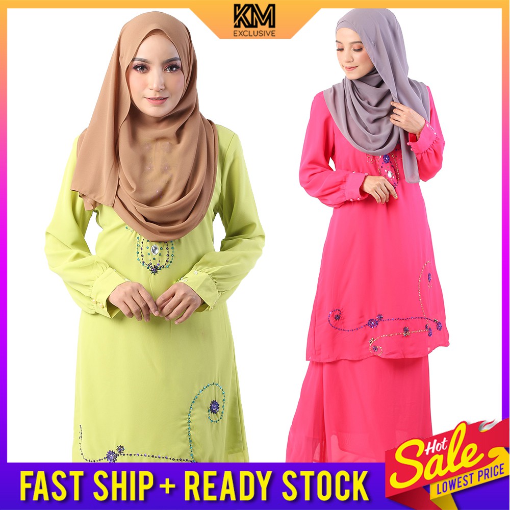 baju kurung cotton silk