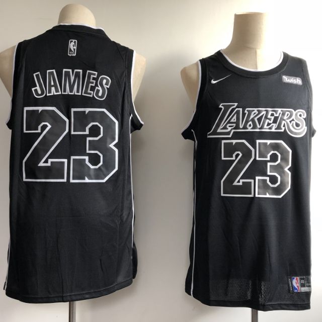 lebron james black and white jersey