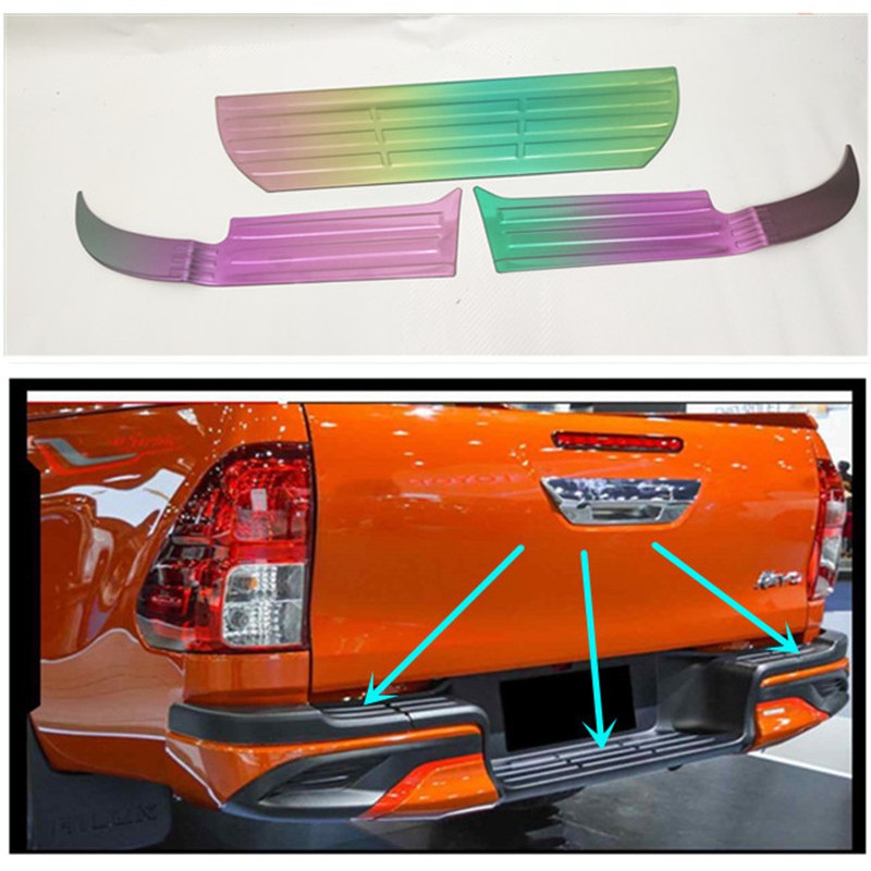 TOYOTA Hilux Revo / Rocco 20152020 Rear Bumper Guard Trunk Protector