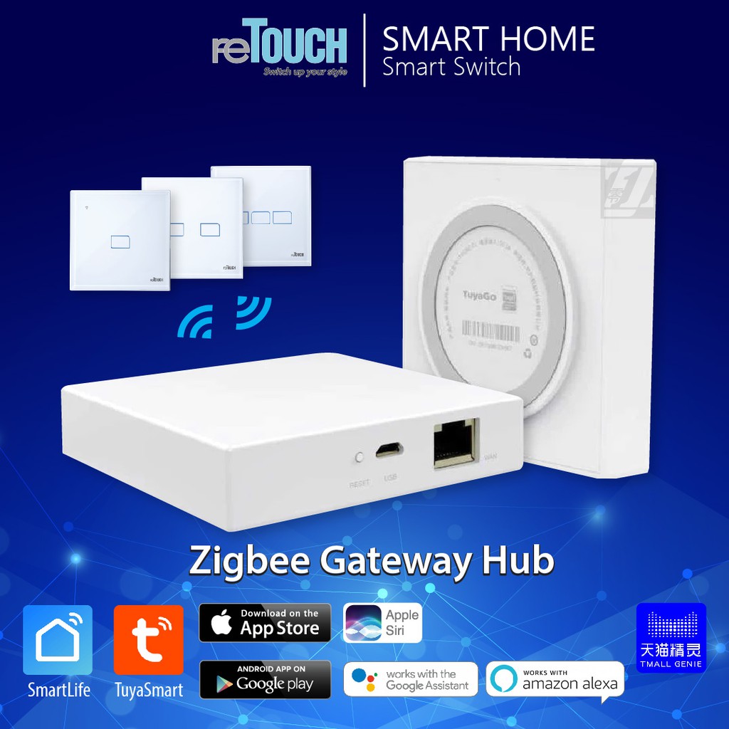 RETOUCH ZigBee Gateway Communication Smart Hub Remote ...