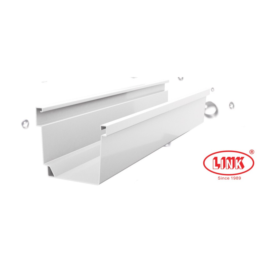 LINK UPVC RAIN GUTTER 1 METER Salur Air Kelabu PVC Shopee Malaysia