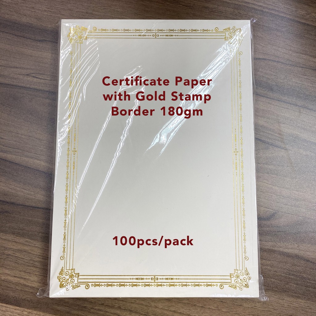 a4-certificate-paper-with-gold-stamping-border-100s-pack-180gsm