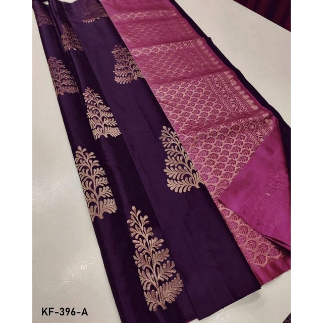 Pure Soft Silk Saree With 4 Colours/Saree Sutera Lembut Tulen Dengan 4 ...