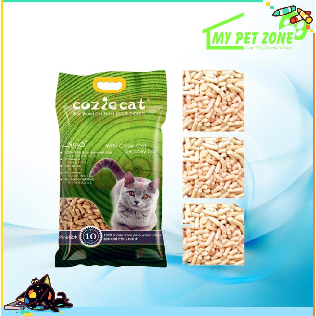 Coziecat Pine Wood Cat Litter 10l Shopee Malaysia