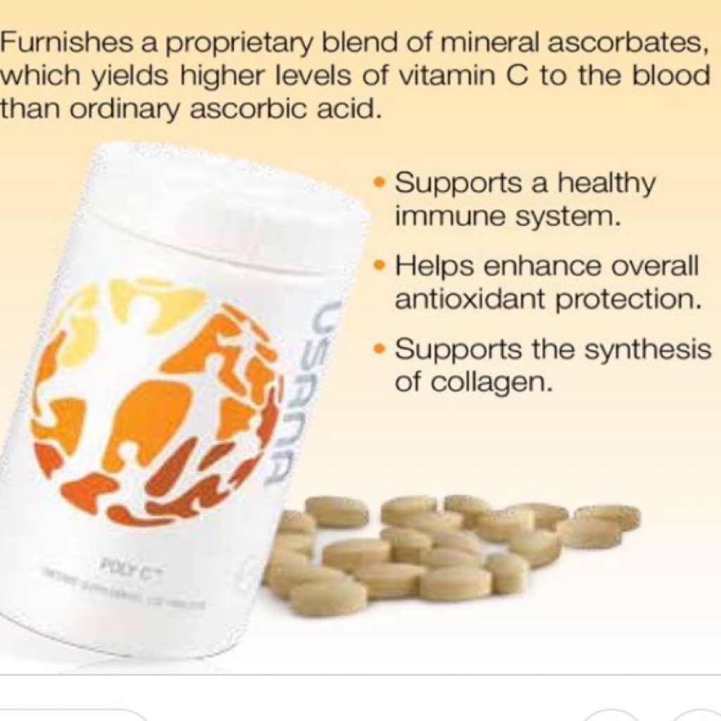 Buy USANA Poly C (120 Tablets) Source of vitamin C (Expire 2022 Latest