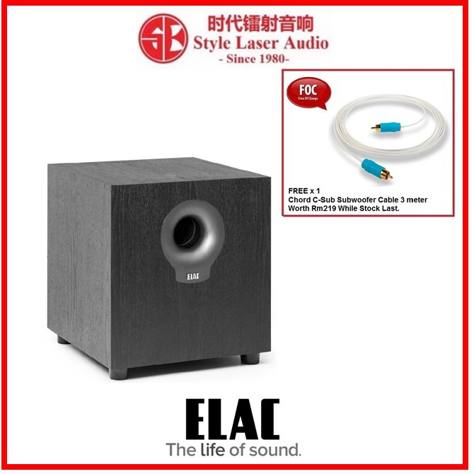 ELAC Debut 2.0 S10.2 10" Powered Subwoofer Shopee Malaysia