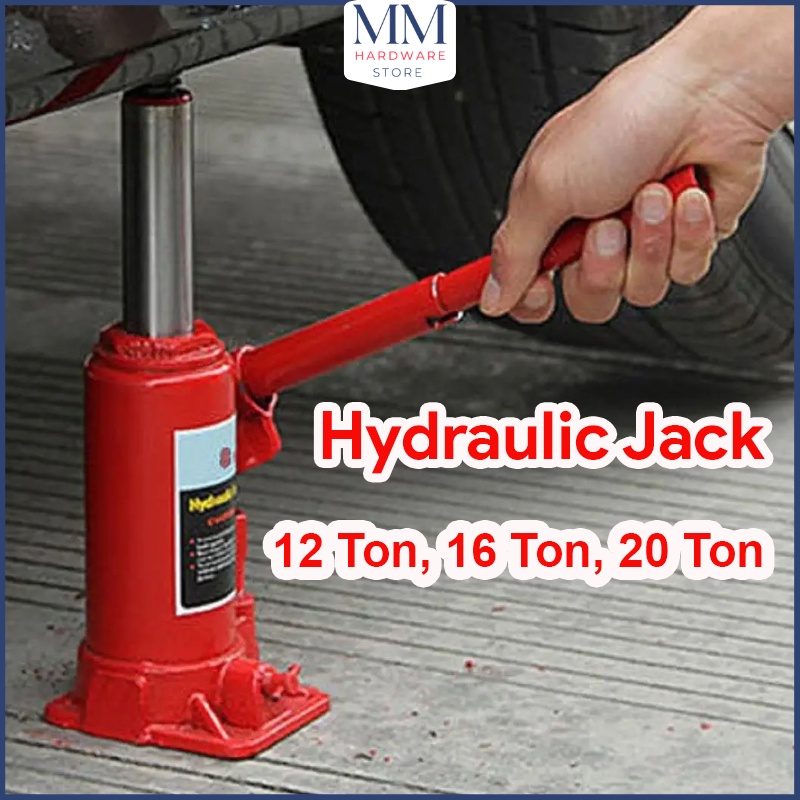 Hydraulic Jack Heavy Duty 12 16 20 Ton For Car Vehicle Van Minivan
