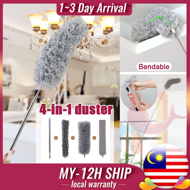 Microfiber Duster 280CM Extendable Expandable Feather Duster Washable