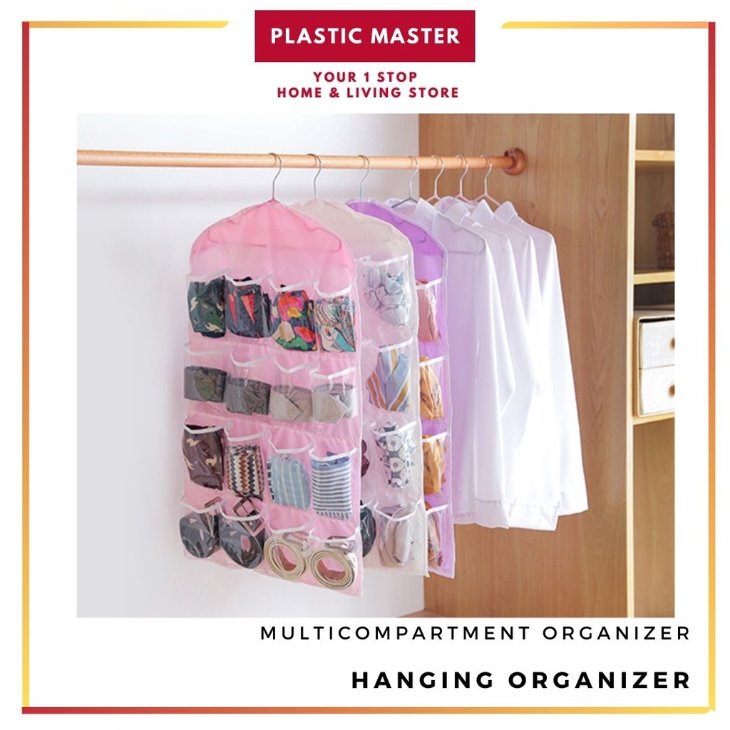 16 Compartment Hanging Organizer Hanging Storage Compartment Oxford Eco-Friendly Non-Woven Fabric Mask