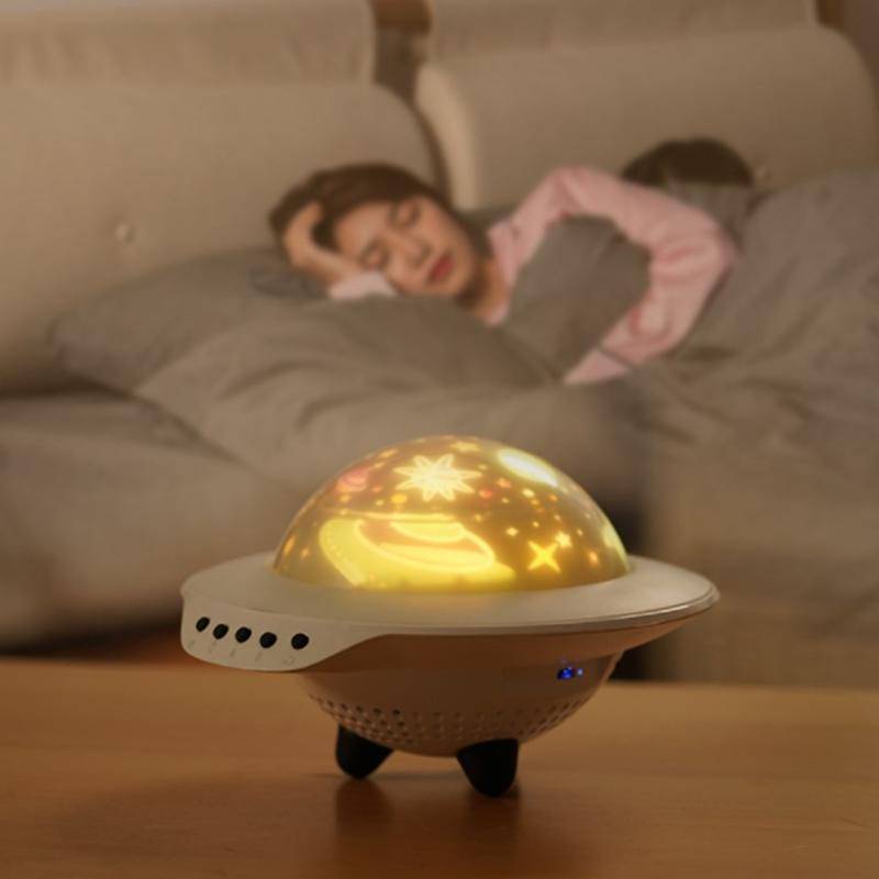 UFO Starry Sky Night Light Lamp Projection Bluetooth Speaker 2 in 1