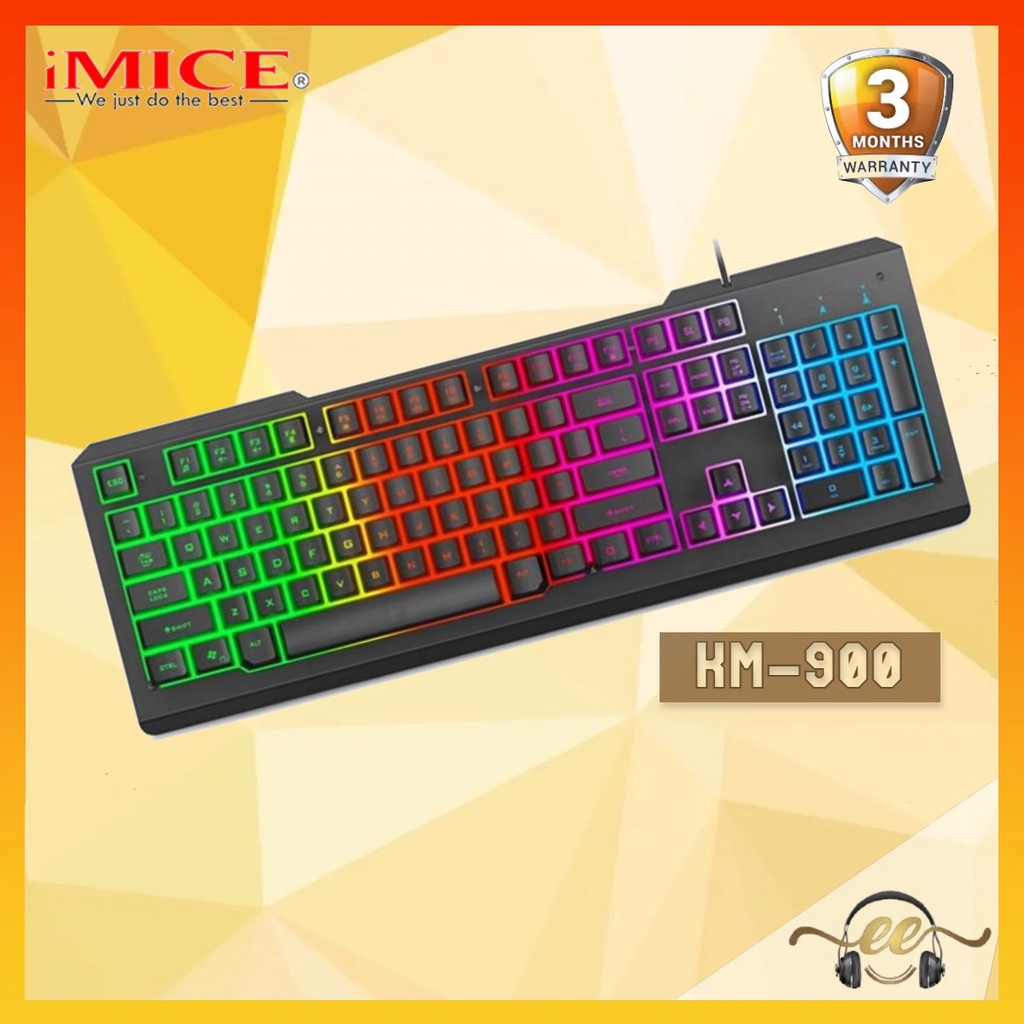 iMICE KM-900 Wired Gaming Keyboard 104 Keys Keyboard RGB Backlit