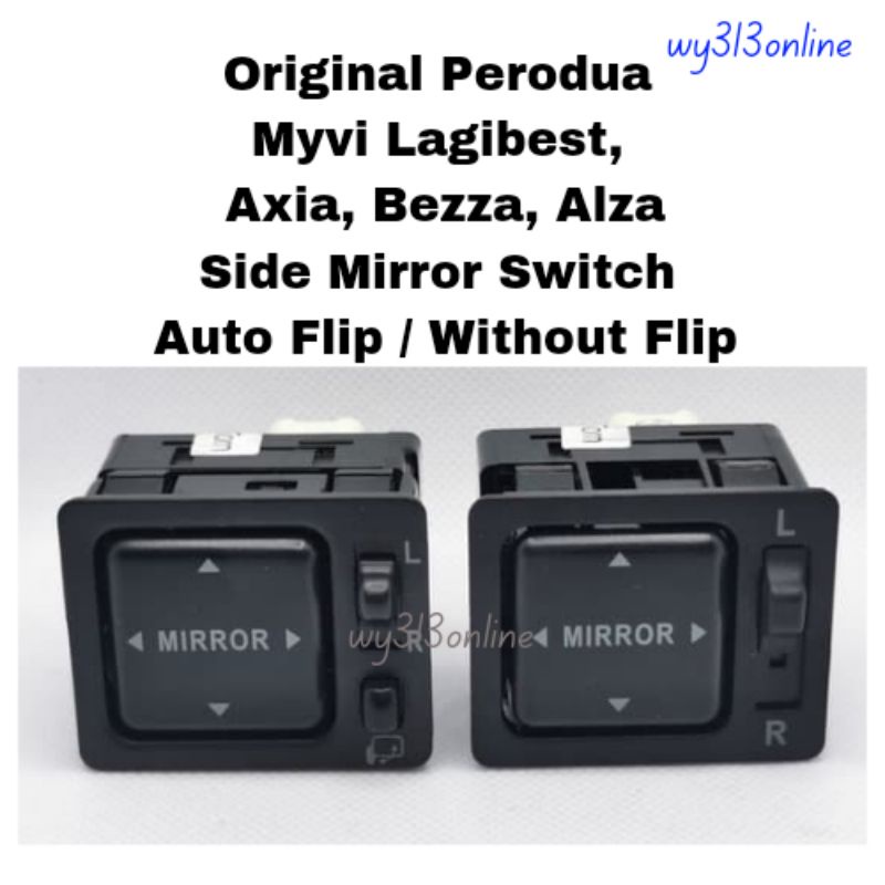 Original Perodua Myvi Lagibest Axia Bezza Alza Side Mirror Switch (Auto