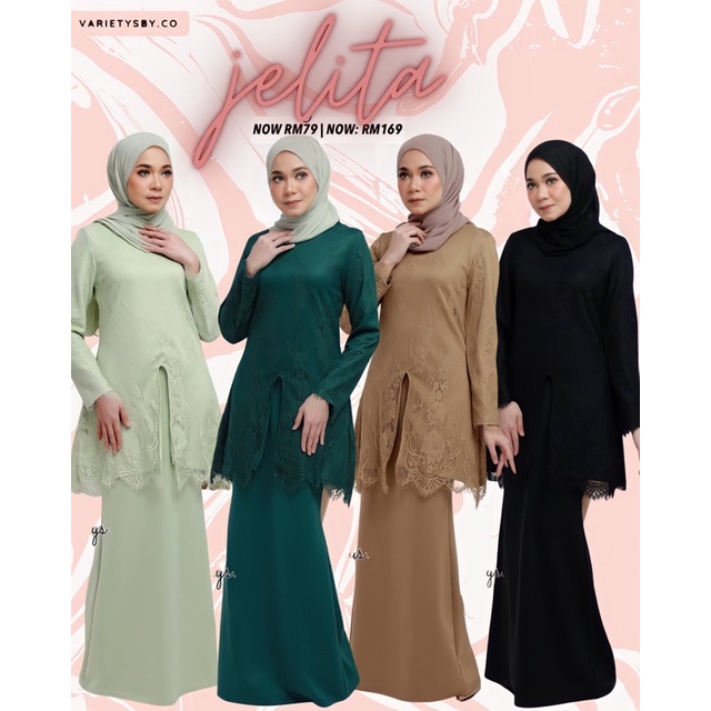 🔥 BAJU KURUNG KEBAYA JELITA 11COLOR HOT 🔥 | Shopee Malaysia