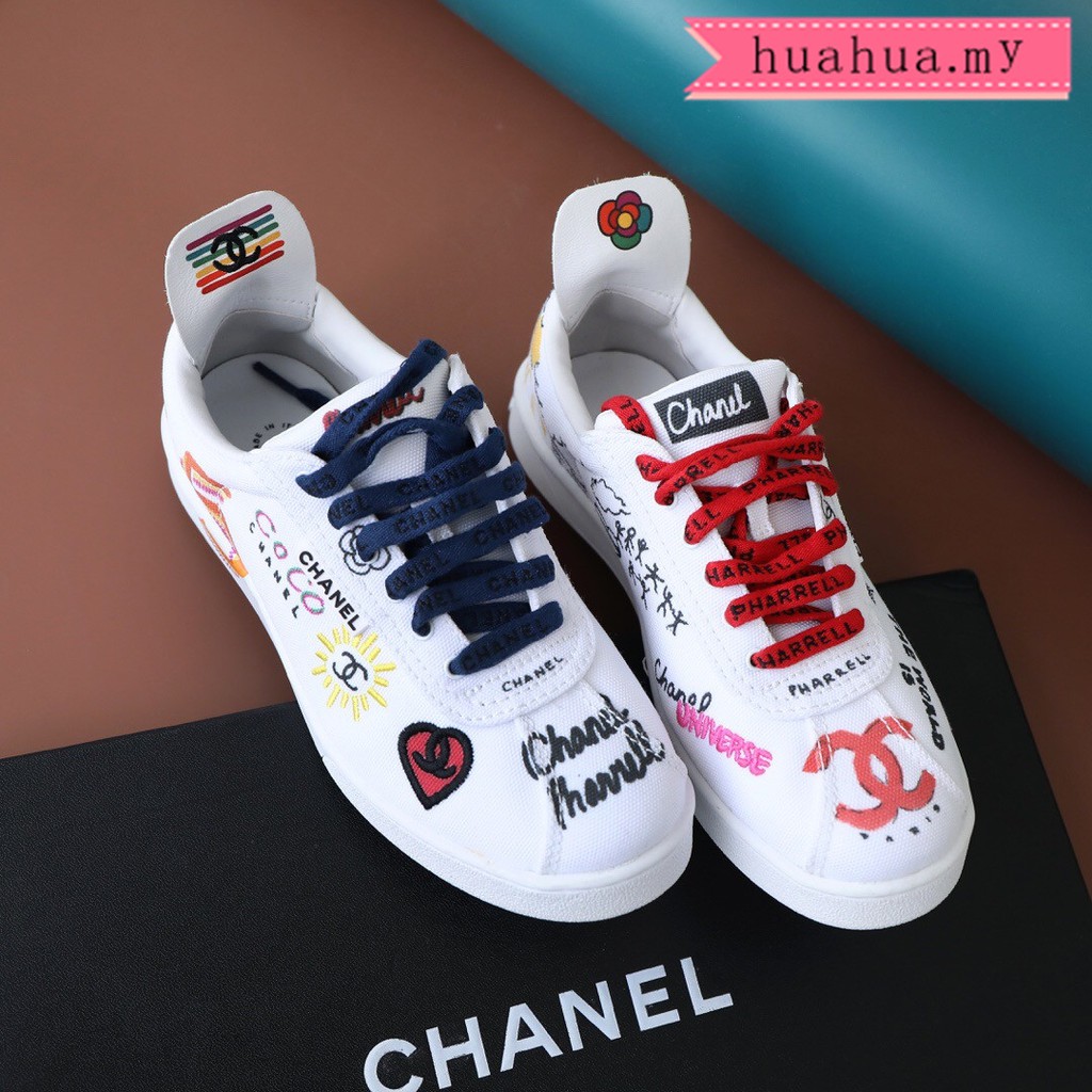 chanel pharrell tennis shoes