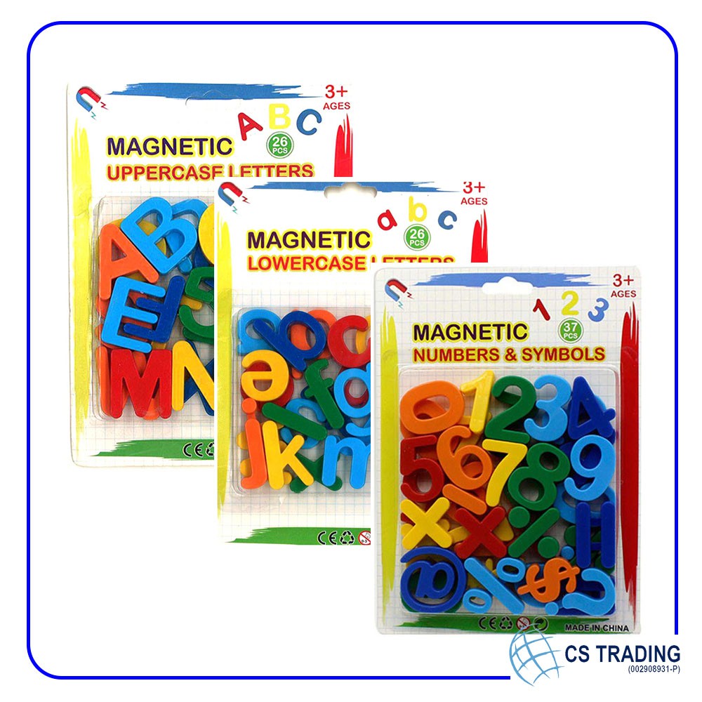 Magnetic Colourful Alphabets Letters Numbers Shapes Block Magnet ABC ...