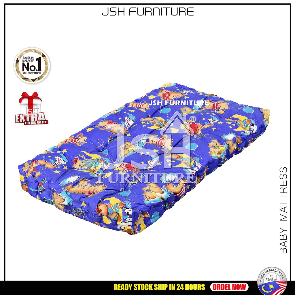 Mattress / Baby Cot Mattress By JSH B2 / Baby Mattresses / Bedding Mattresses / Tilam Baby Kekabu / Tilam Bayi