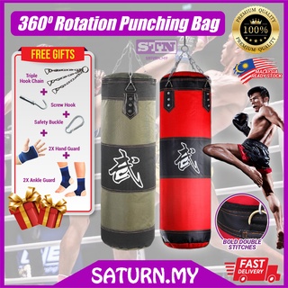 Boxing Fitness Training Bag Exercise Kick Boxing Muay Thai Workout Bag Standard Punching Bag with Gloves Hanging Boxing Bags with Handguards Heavy Duty Punching Bag Set 