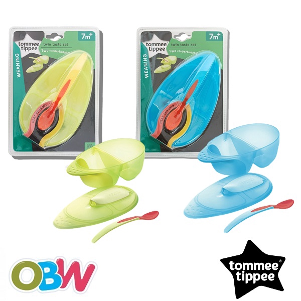 Tommee Tippee Twin Taste Bowl Set Baby Bowl Shopee Malaysia
