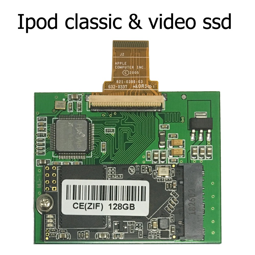 New 256gb Zif Ce Ssd Upgrade Mk1634gal For Ipod 5th 7th Gen Classic Logic Board Shopee Malaysia