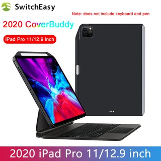 Dark Gray 4th Generation CoverBuddy Case for iPad Pro 12.9 inch 2020 & 2018 Support Apple Pencil Charging Upgraded SwitchEasy Compatible with Magic/Smart Keyboard with Pencil Holder 