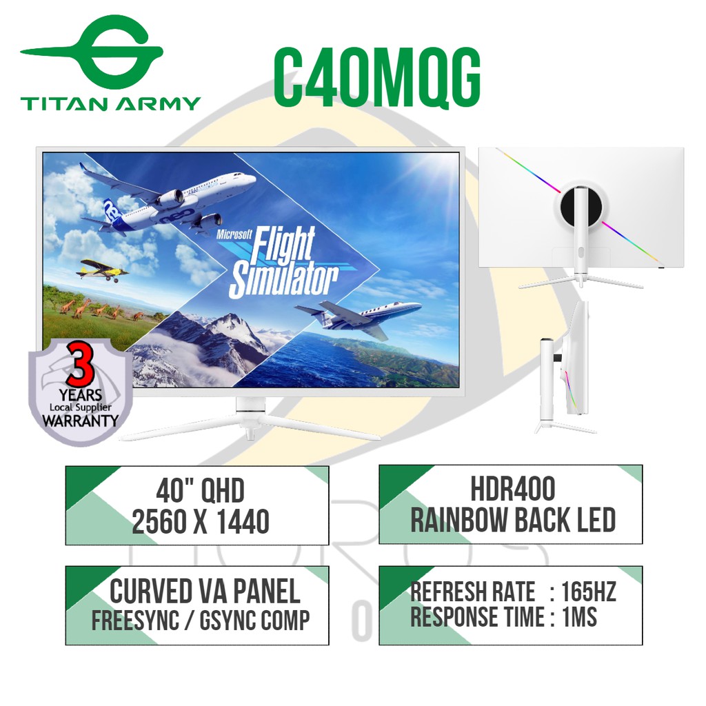Titan Army 40" 2K 165Hz 1ms Gaming Monitor (C40MQG) | Shopee Malaysia