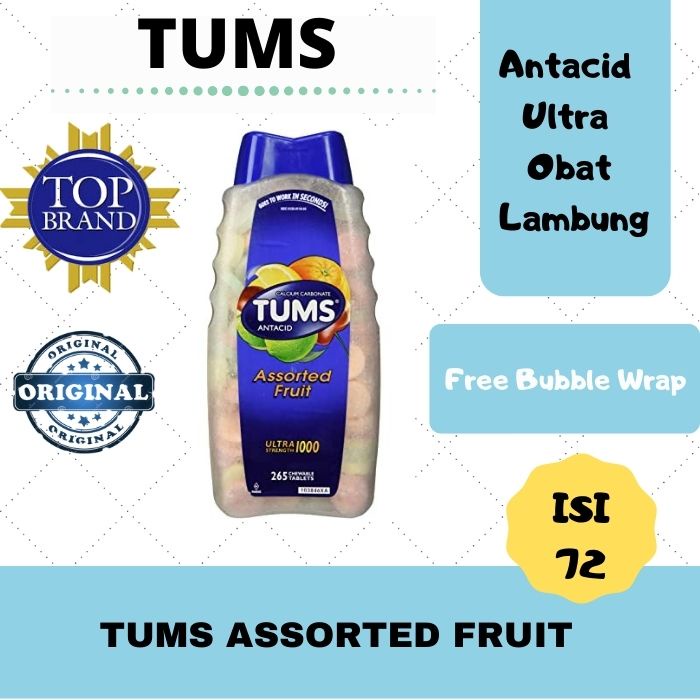 Tums extra strenght assorted fruit Relieves Stomach Pain obaat