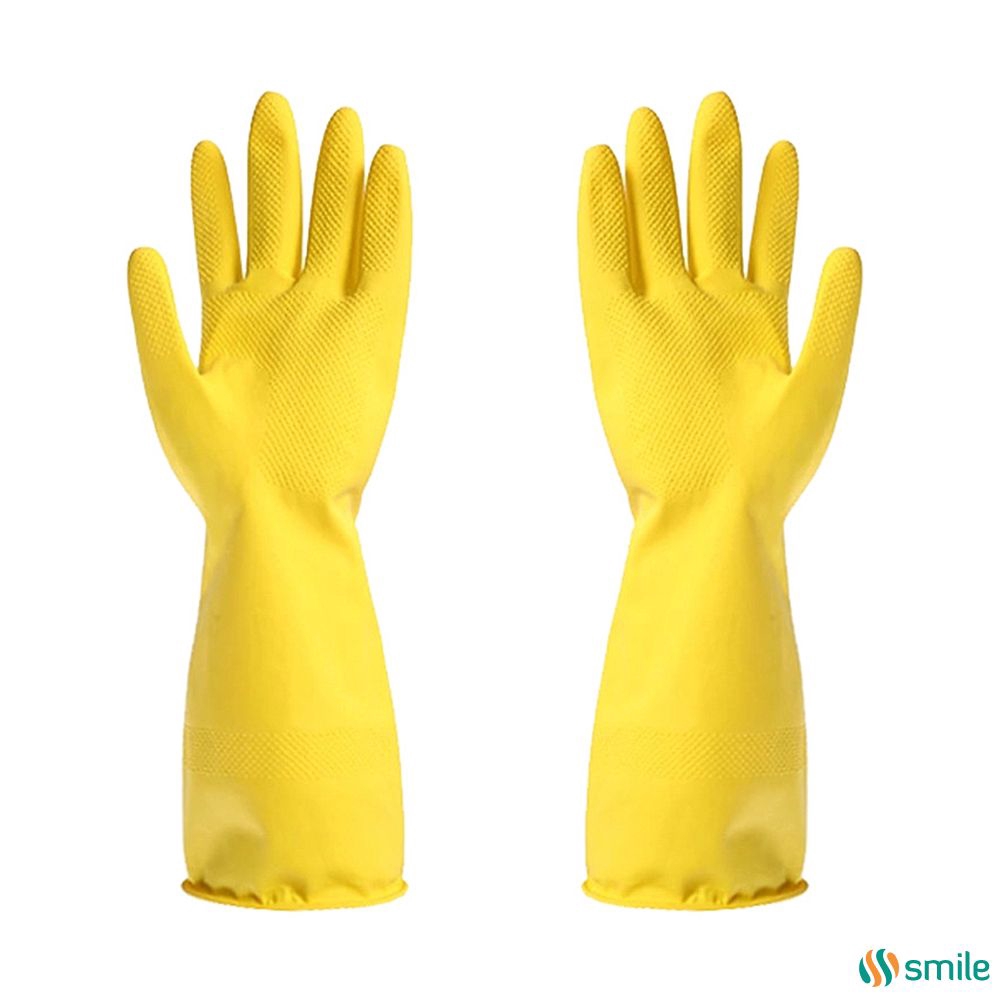 long sleeve rubber gloves