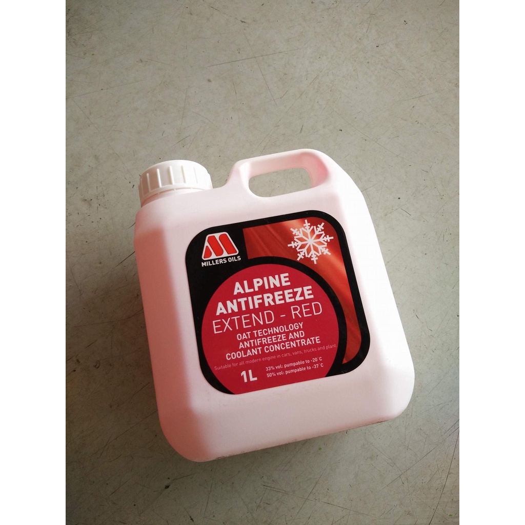 Millers Coolant Additive Alpine Antifreeze ExtendRED 1L Shopee