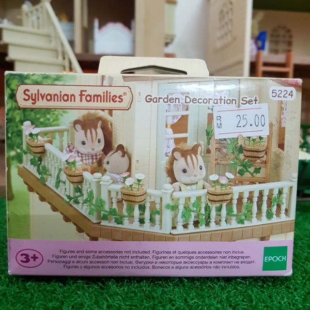 sylvanian families garden decoration set