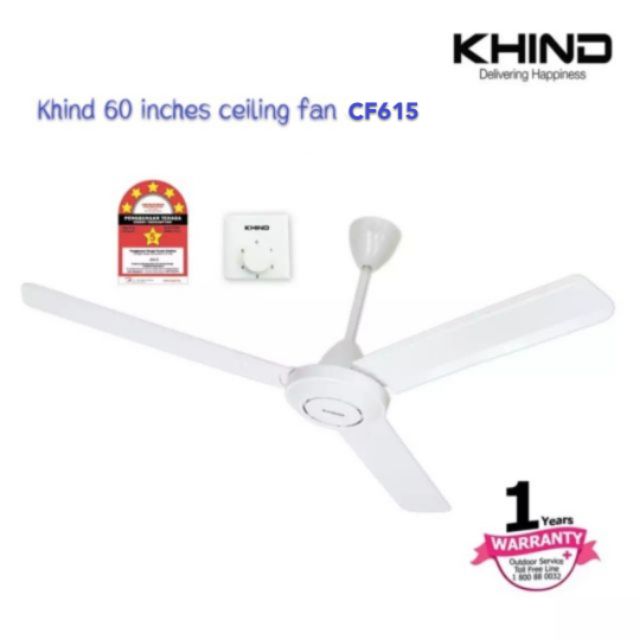 Kipas Siling 60" inches KHIND CF615 (WHITE) Shopee Malaysia
