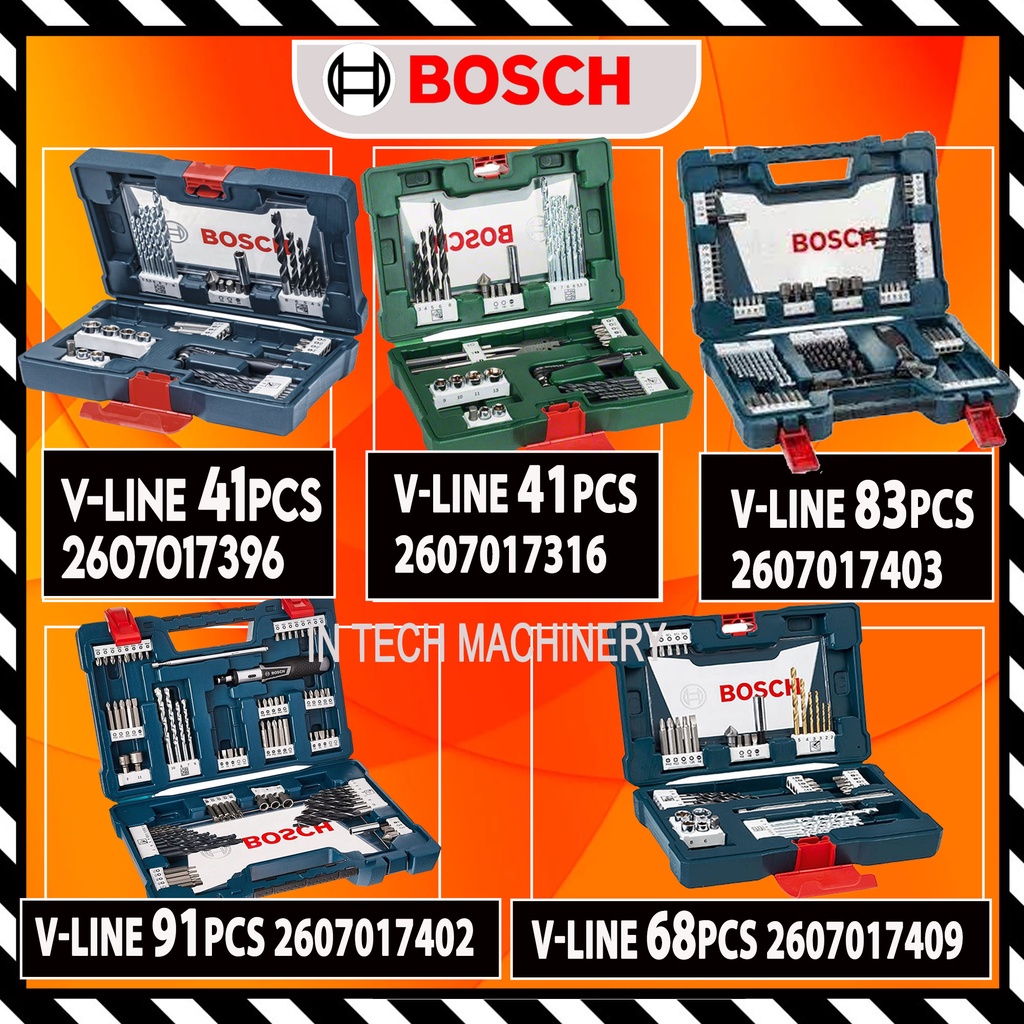 BOSCH ACCESSORIES SET DRILL BITS & SCREWDRIVER BITS SET (VLINE 41 PCS