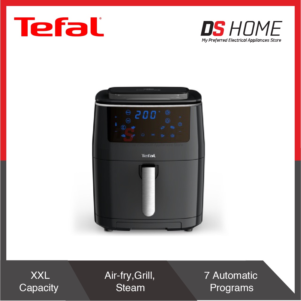 TEFAL FW2018 EASY FRY & STEAM XXL AIR FRYER 6.5L 1900W BLACK Shopee