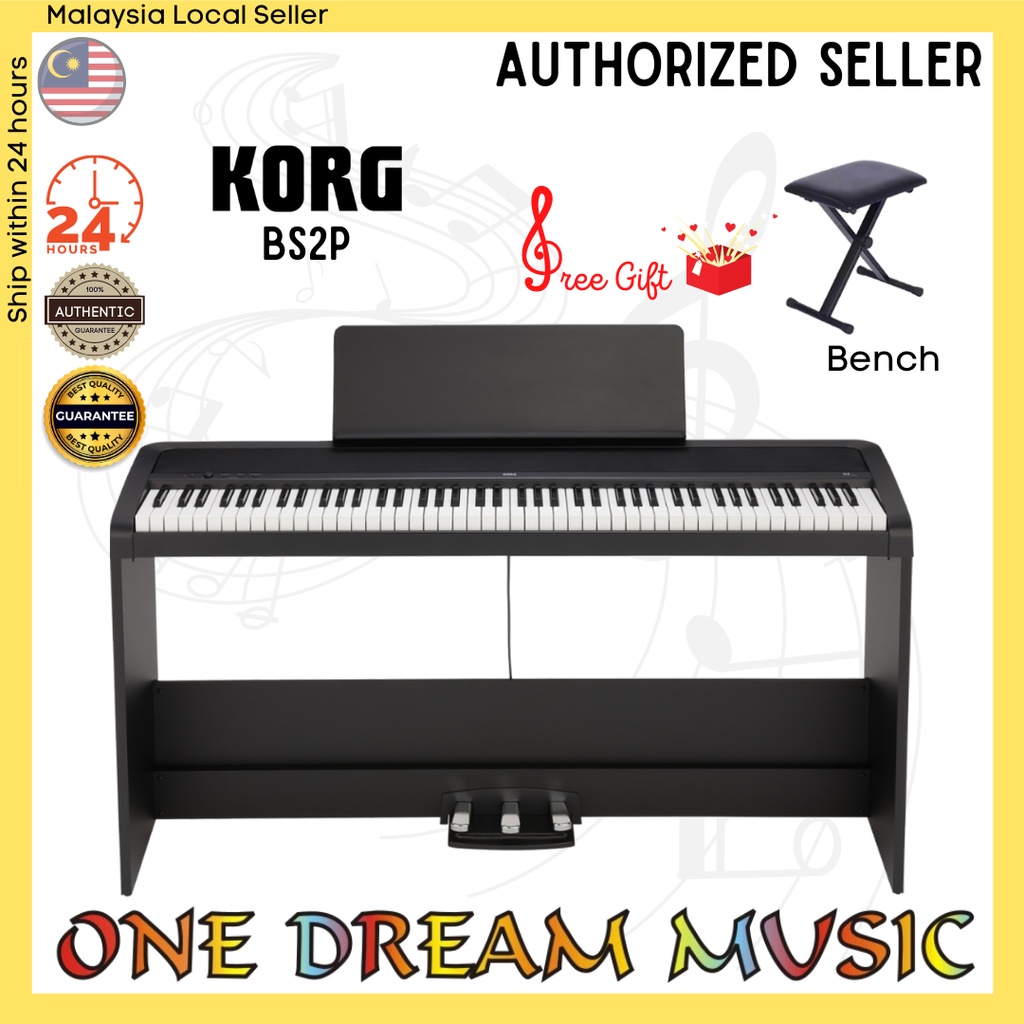 B2SP 88 Key Digital Piano with Weighted Hammer Action Keyboard