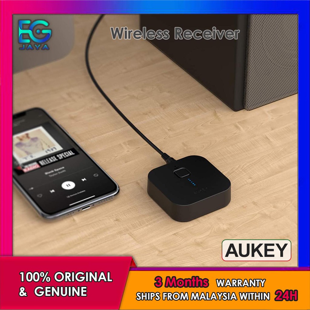 aukey bluetooth 5 receiver wireless audio music adapter