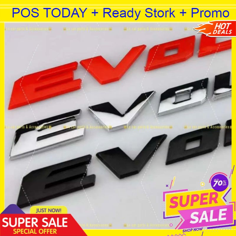 EVOLUTION Logo Car Auto Emblem Sticker Badge Lancer EVO X inspira Mivec