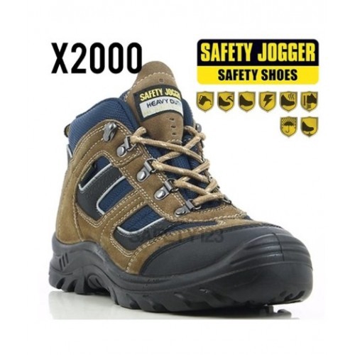 X2000 SAFETY JOGGER SAFETY SHOES MIDDLE CUT Kings Black Hammer Beethree