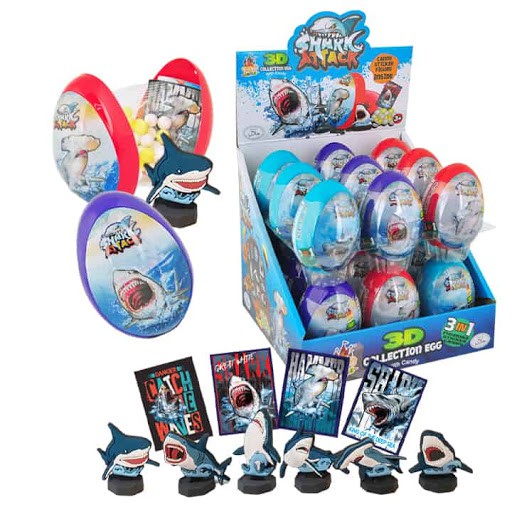 YLF Castle 3D Egg Shark Attack Collection With Candy 10g Shopee Malaysia