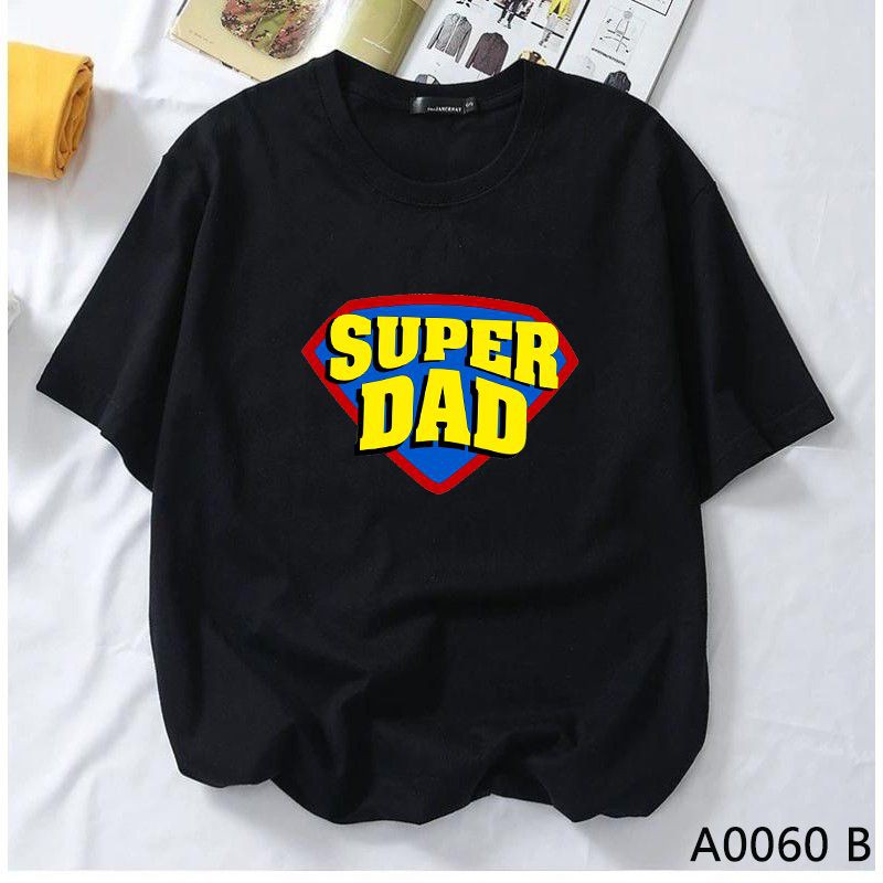 PINKHOUSE8 Cotton T-Shirt 2XL MEN SUPER DAD SHORT SLEEVE STREETWEAR FATHER'S DAY GIFT A0060