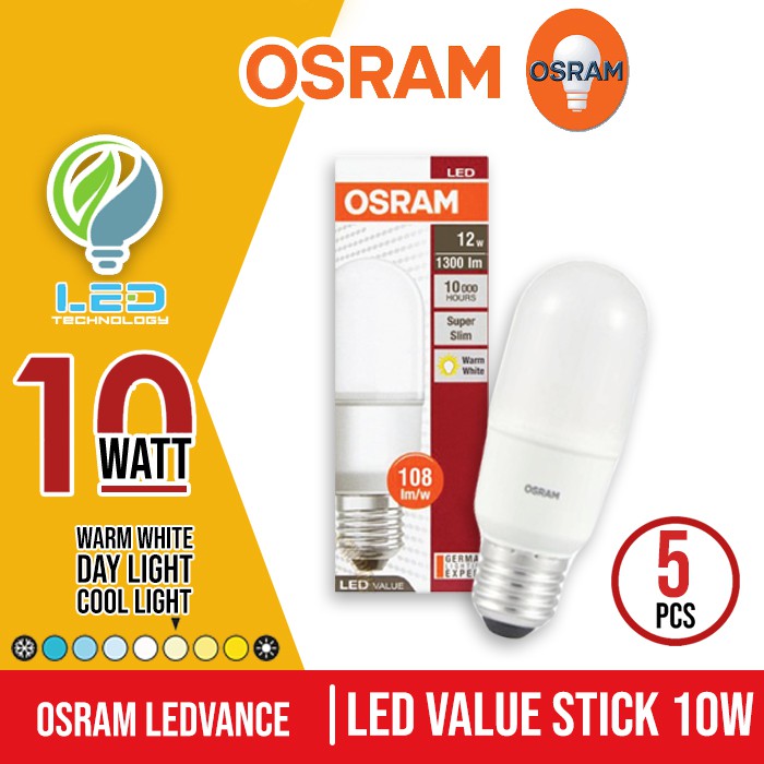 vertaler concert Frons OSRAM LEDVANCE LED VALUE STICK 7W E27 CANDLE LAMP COOL DAY LIGHT WHITE  6500K LA1021 | islamiyyat.com