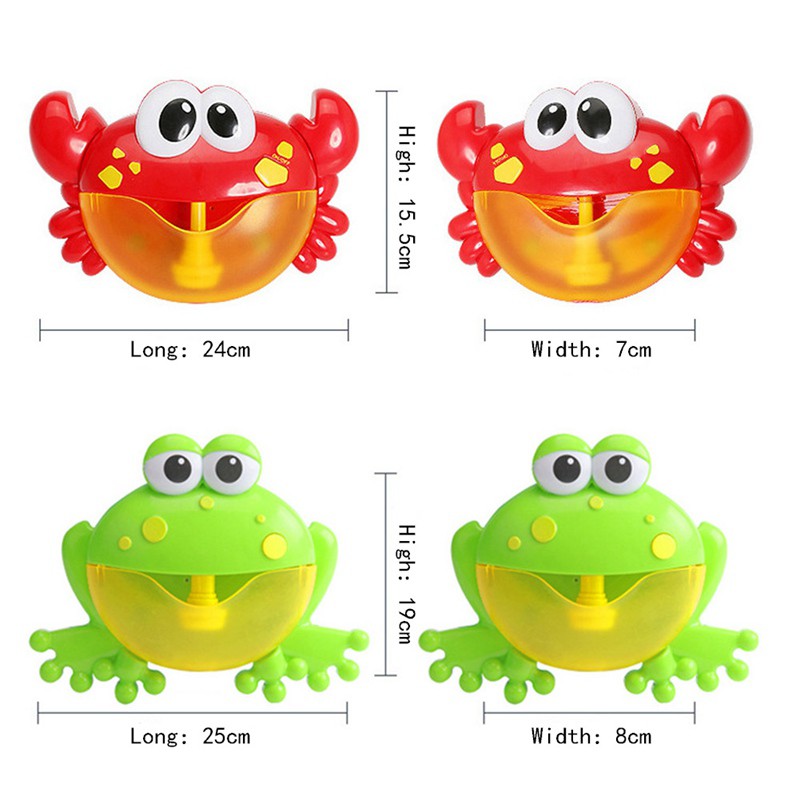 music bath bubble maker machine crab frog automatic toy for baby kids