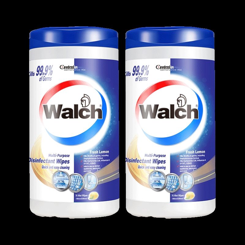 Walch wipes disinfectant 42 sheets wet wipes (expire May 2022