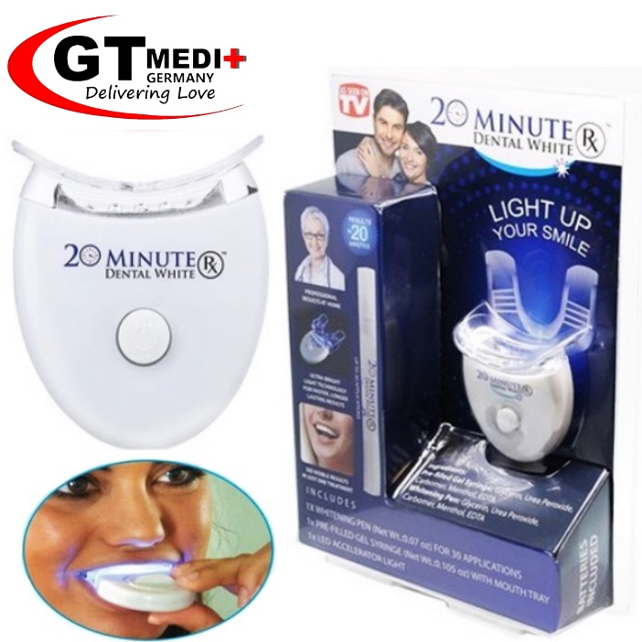 【UPGRADED】20 Minute Dental White Light Teeth Whitening Gel Super Bright System