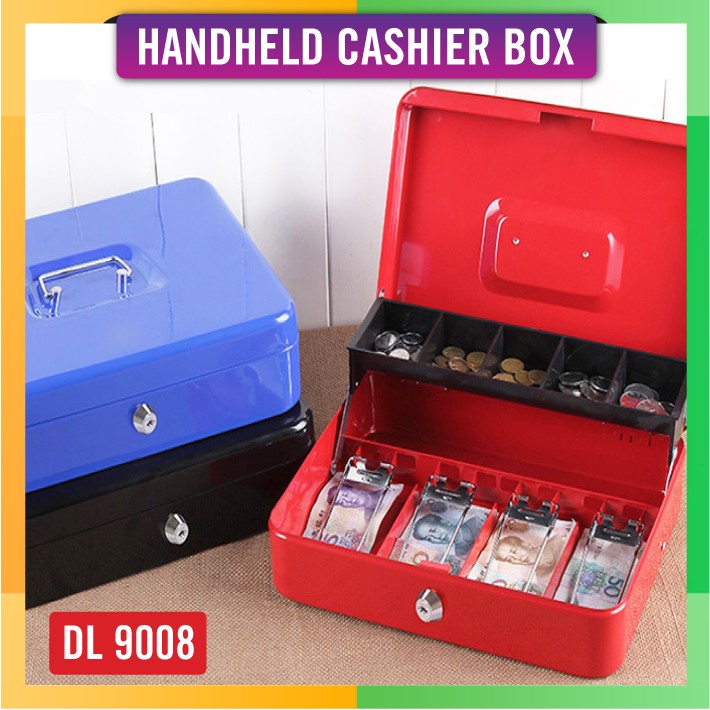 Petty Cash Box Key Lockable /PRT/KOTAK WANG RUNCIT Ready Stock Ship