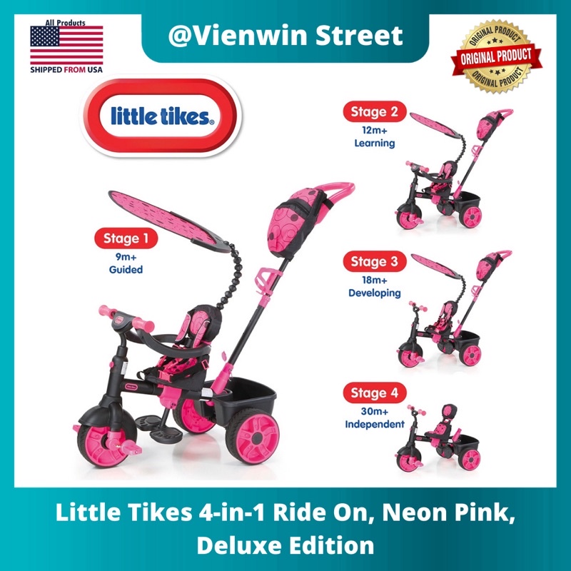 little tikes neon pink trike