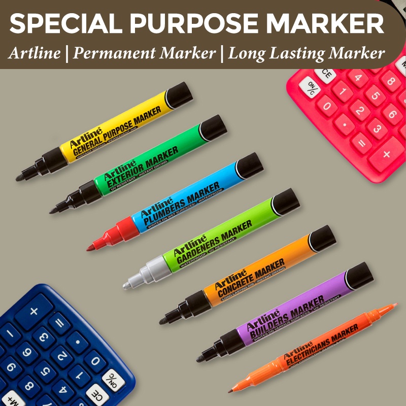 Artline Special Purpose Marker Permanent Multipurpose General Exterior
