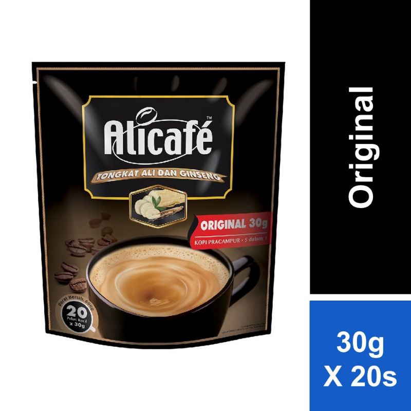 Ali cafe tongkat ali dan ginseng 30g✘18